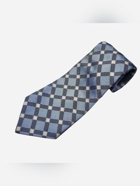 Jim Thompson Textured Mens Tie Light Blue 100% Silk Necktie Designer 90s Classic